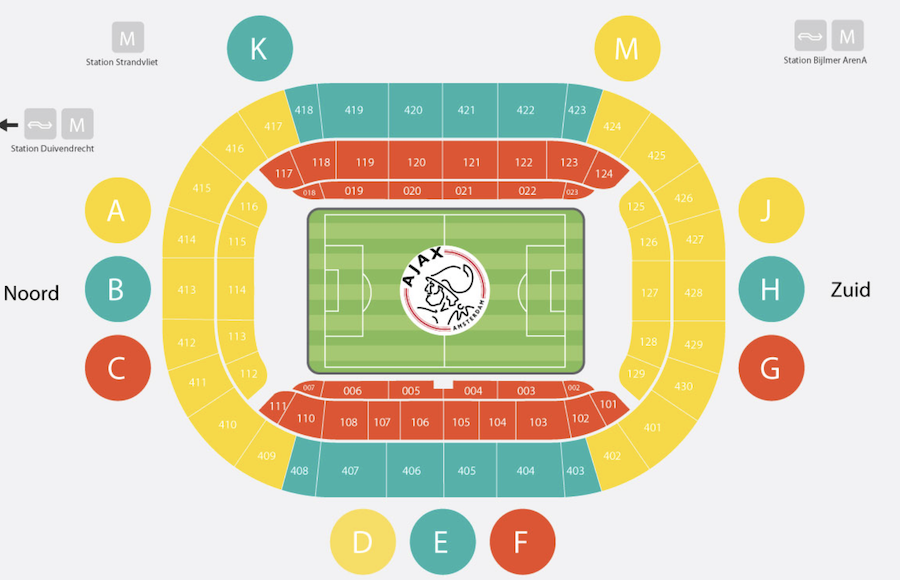 Vstupenky na Ajax Amsterdam - FC Volendam