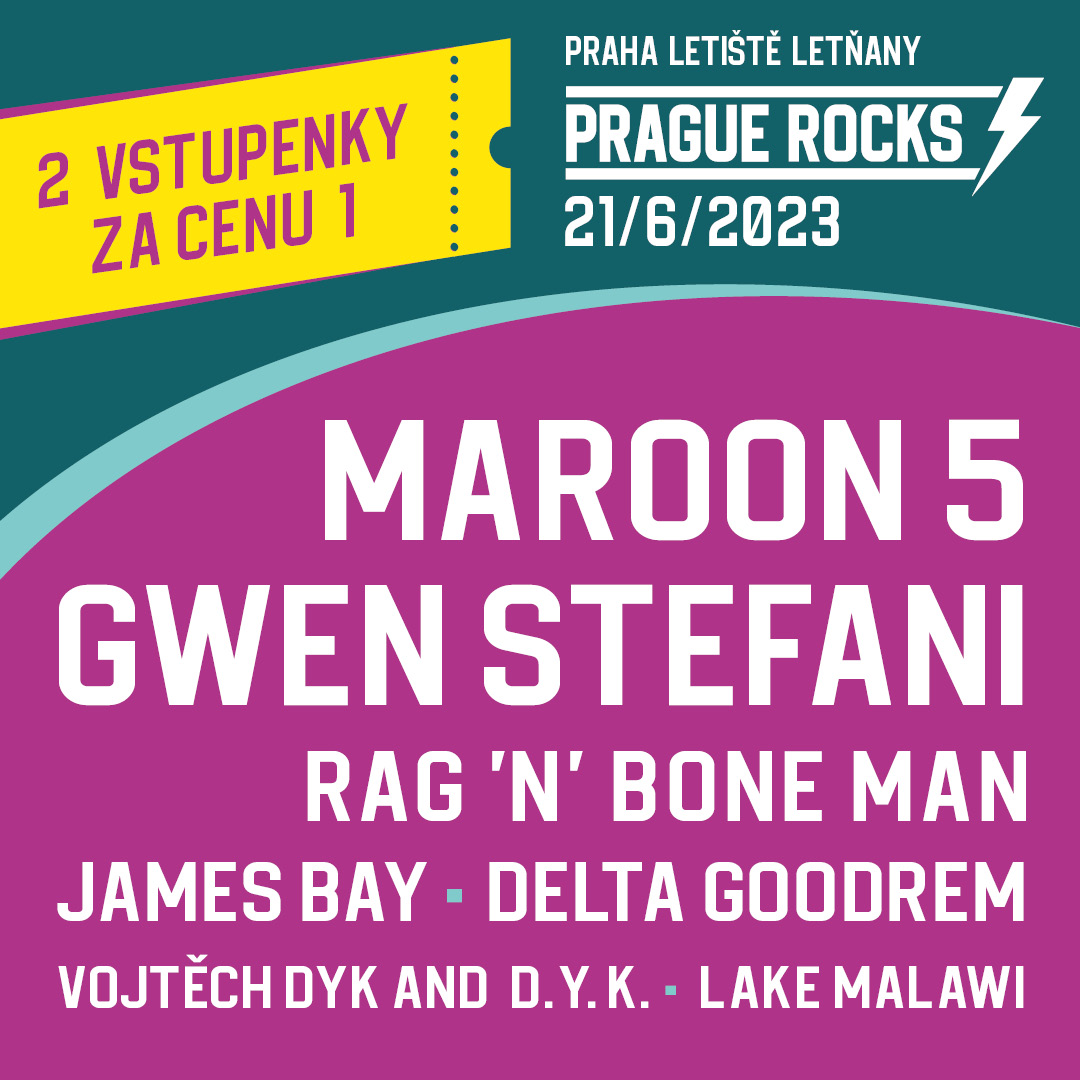 Vstupenky Prague Rocks Letňany 21.6.2023