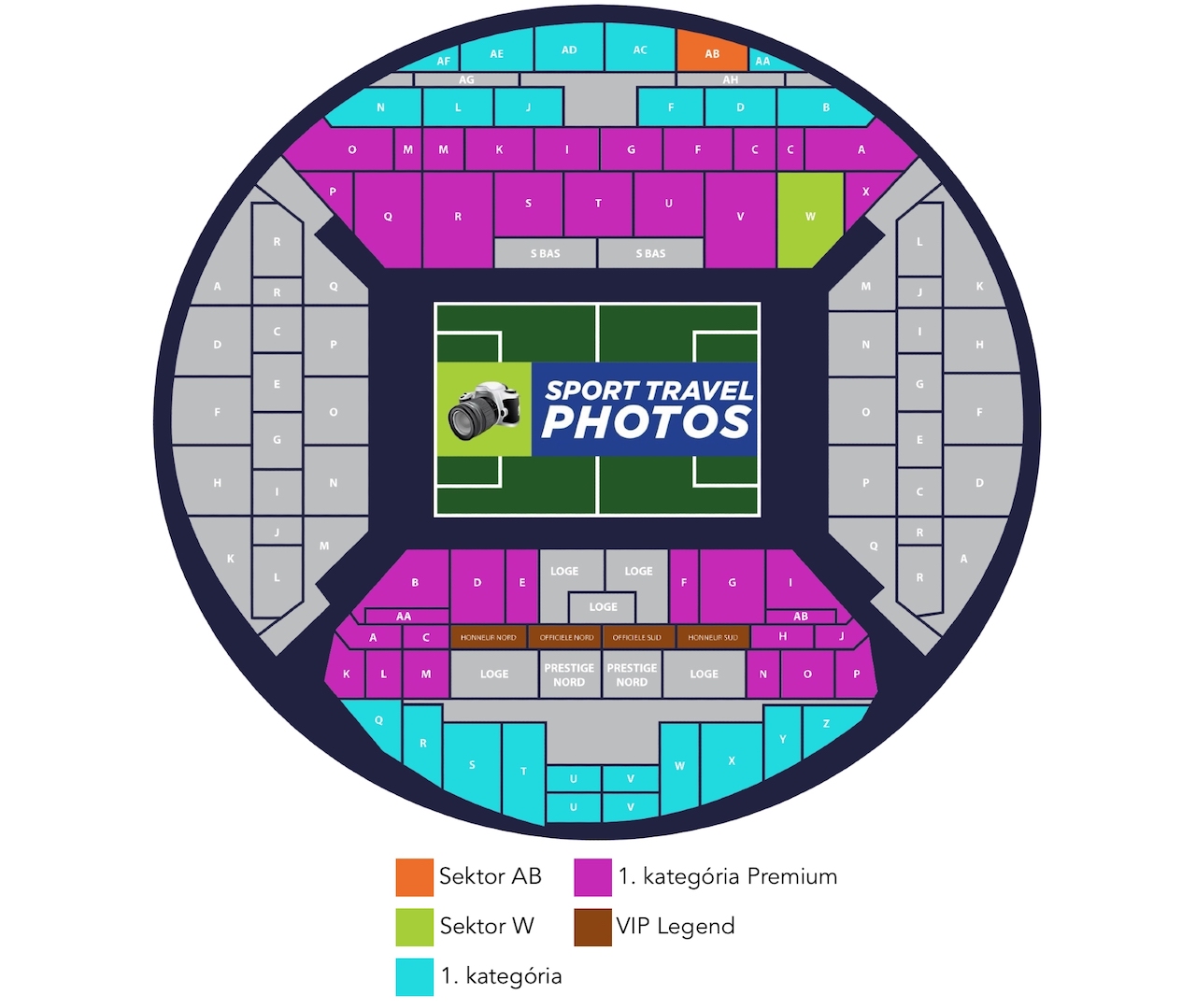 SST - Olympique Marseille | Stade Velodrome - map