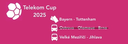 BAYERN MNICHOV - TOTTENHAM | Telekom Cup | trasa Morava / trasa Vysočina | 6 míst
