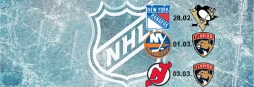 NHL: NY Rangers - Pittsburgh & NY Islanders - Florida & NJ Devils - Florida