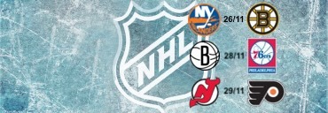 3 zápasy | NHL & NBA | Pasta | Nets | Devils | Islanders | Flyers předvánoční New York