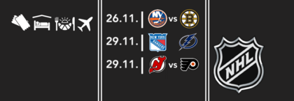 3 zápasy | NHL | Pasta | Rangers | Tampa | Devils | Flyers | Islanders | předvánoční New York
