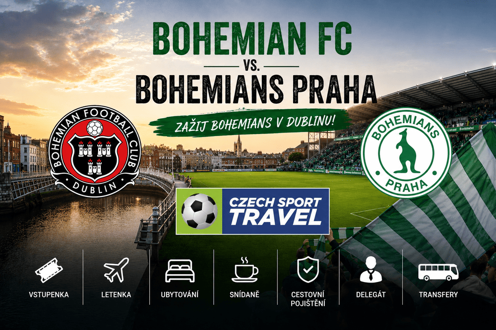 Zájezd na zápas Bohemian FC - Bohemians Praha 1905 s odletem z Berlína