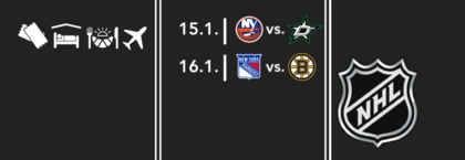 NHL:  NY Islanders - Dallas & NY Rangers - Boston